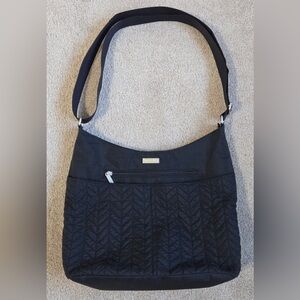 Baggallini Large Quilted Black Purse/Crossbody/Tote